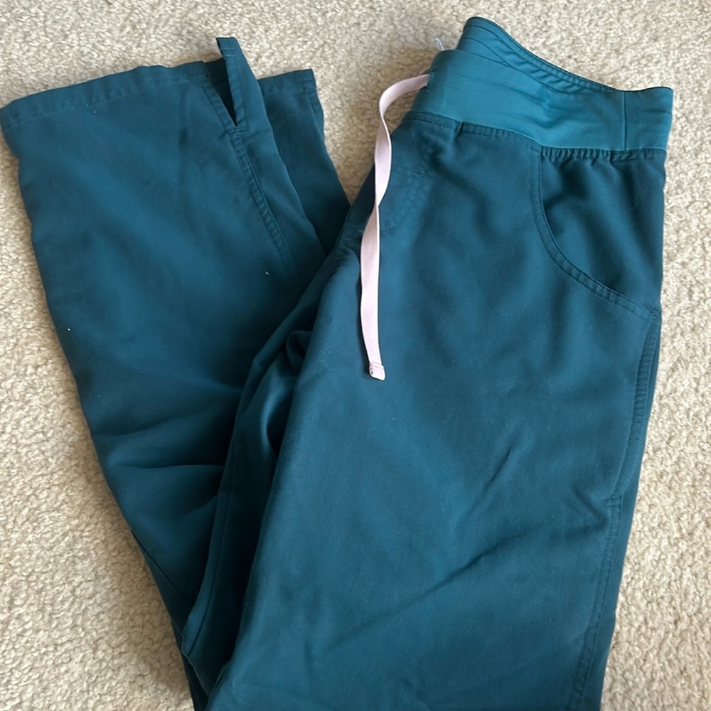 Figs Caribbean blue pants